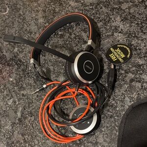 Jabra Black and red Wired Headset